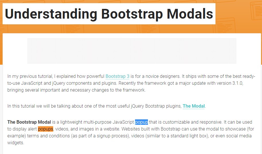Another useful  post  relating to Bootstrap Modal Popup