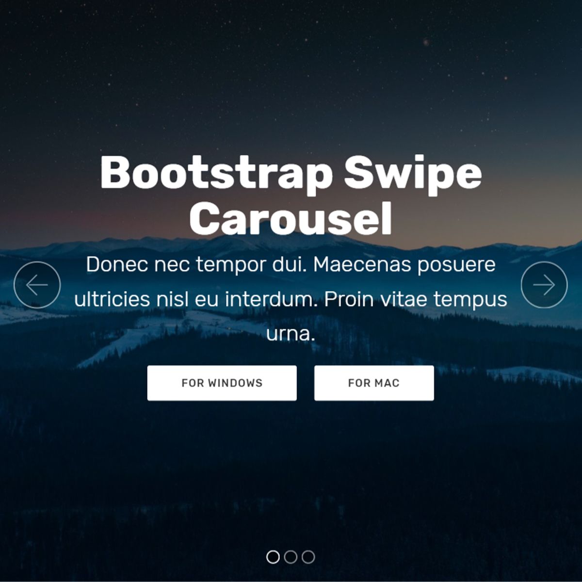 CSS3 Bootstrap Picture Slideshow